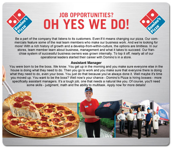 pizza job description